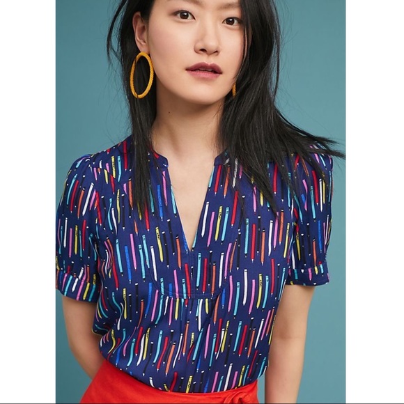 Anthropologie Tops - Anthropologie 52 Conversations Colloquial Blouse